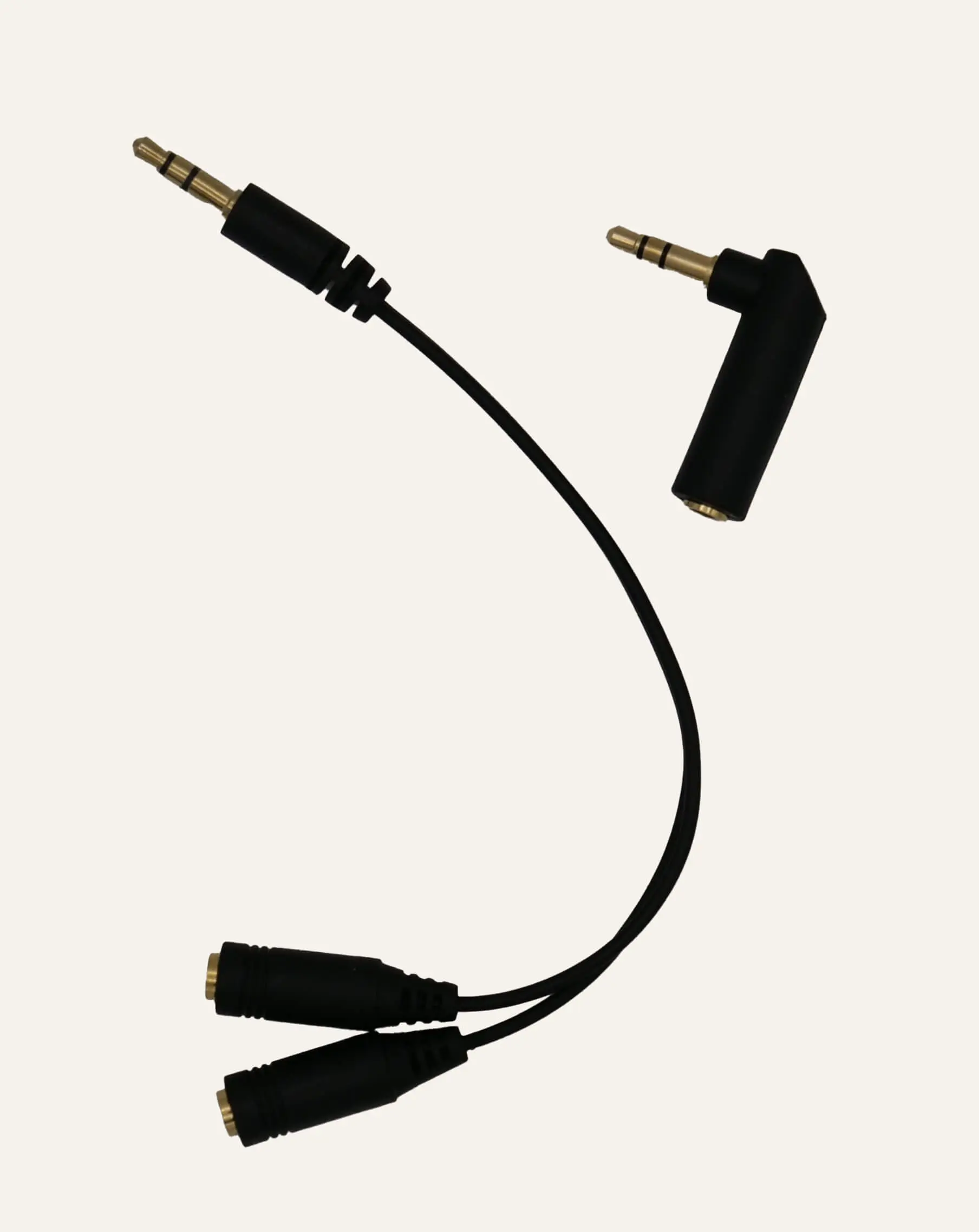 Abgewinkelter Y-Adapter mit Anschlusskabel für Drei-Stufen-Feinstrom-Gerät „Kompakt & Mobil“