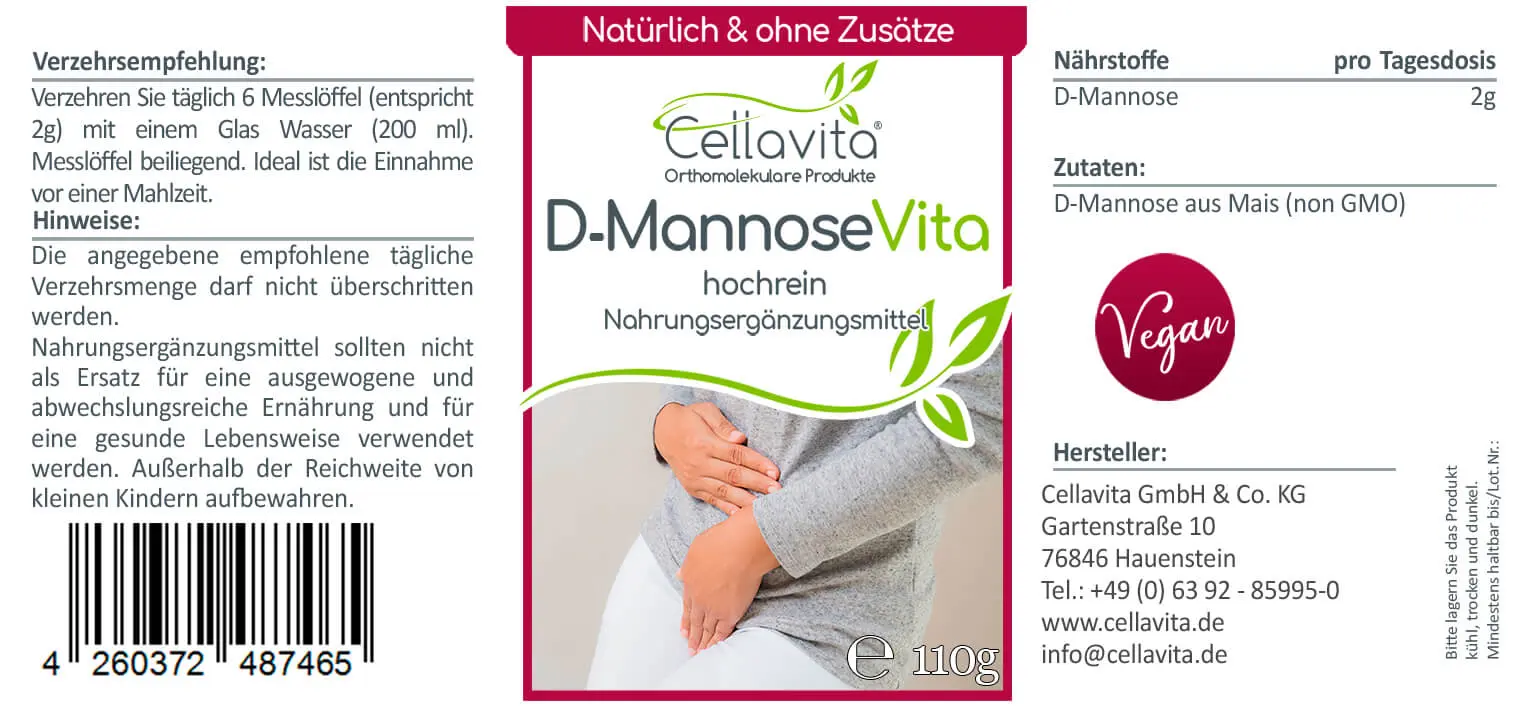 D-Mannose >99% hochrein (natürlich) Pulver