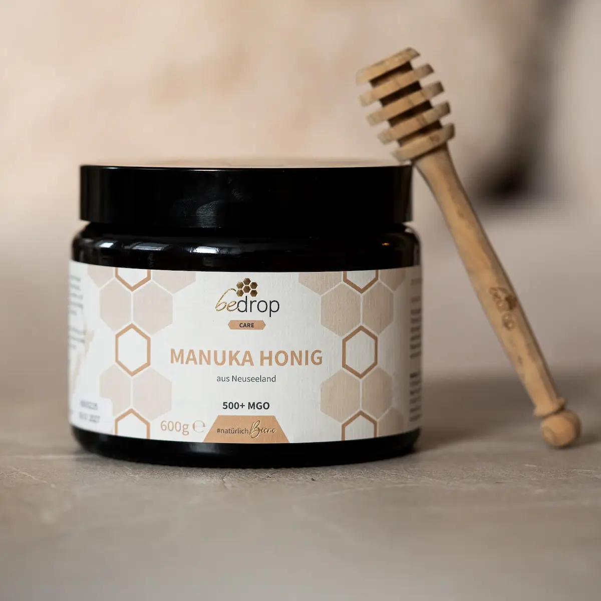 Manuka Honig 600g mit MGO 500+ Vorratsglas XXL Glas