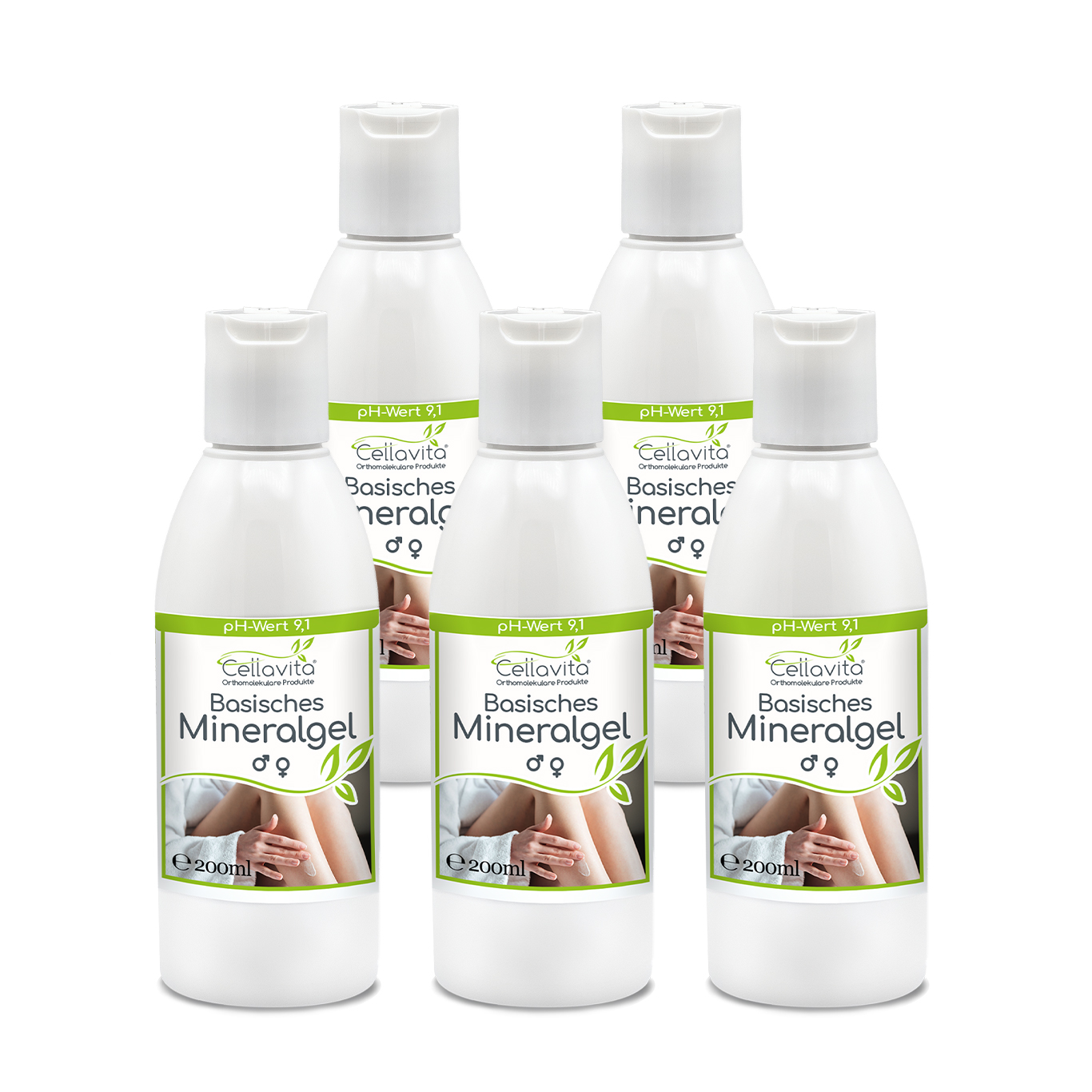Basisches Mineralgel Vorteilspaket 5 x 200ml