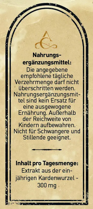 Elixir Cardaea – Tinktur aus Kardenwurzel-Extrakt