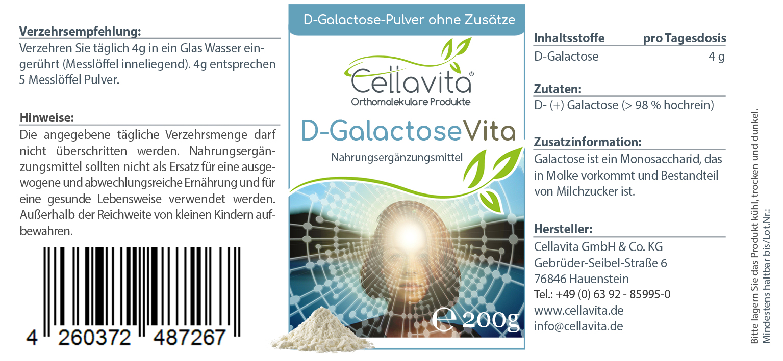 D-Galactose Vita Pulver