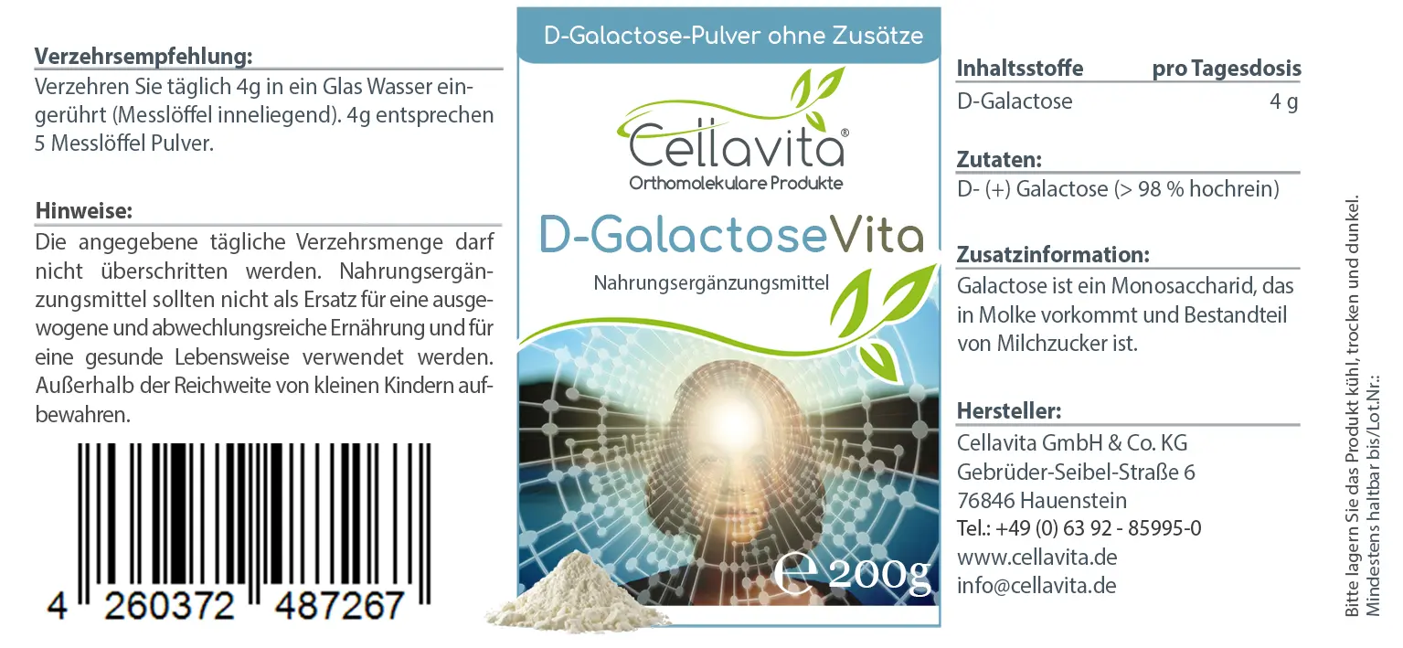 D-Galactose Vita Pulver