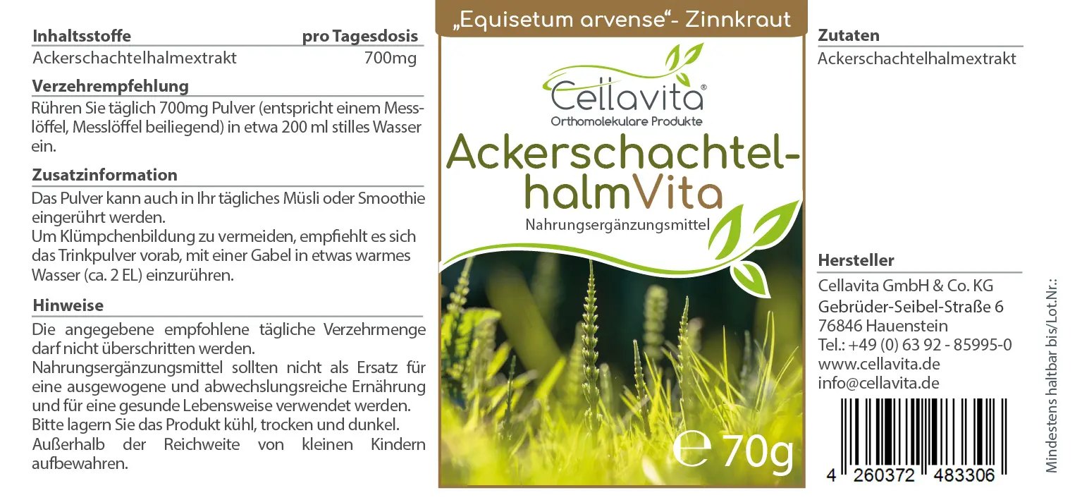 Ackerschachtelhalm (Zinnkraut) Vita