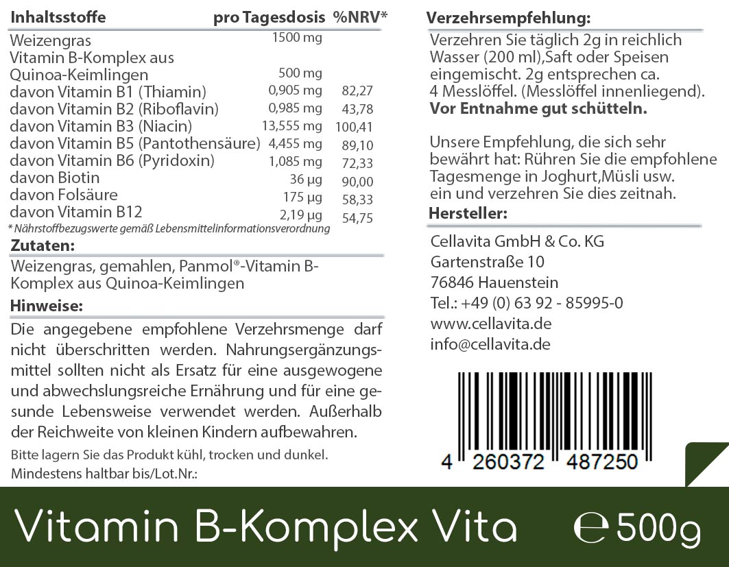 Vitamin B-Komplex Vita 