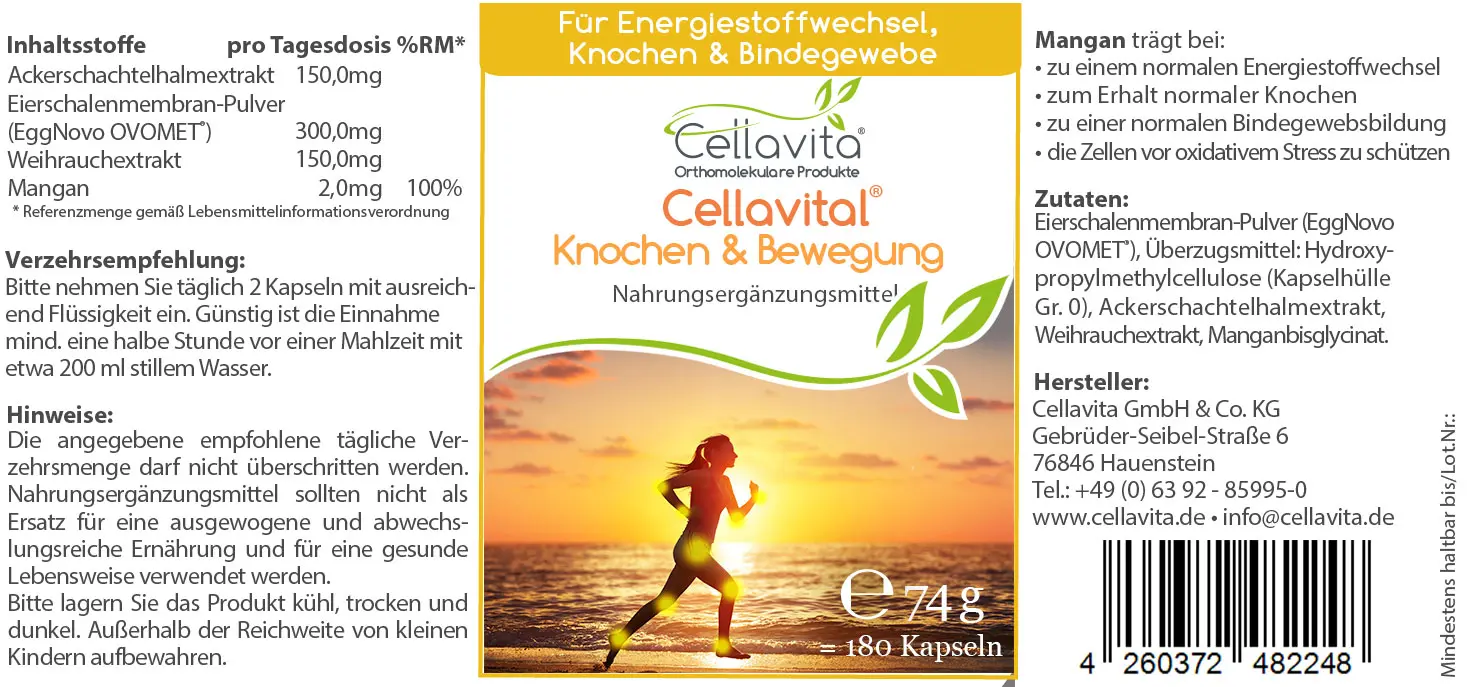 Cellavital® Knochen & Bewegung Kapseln