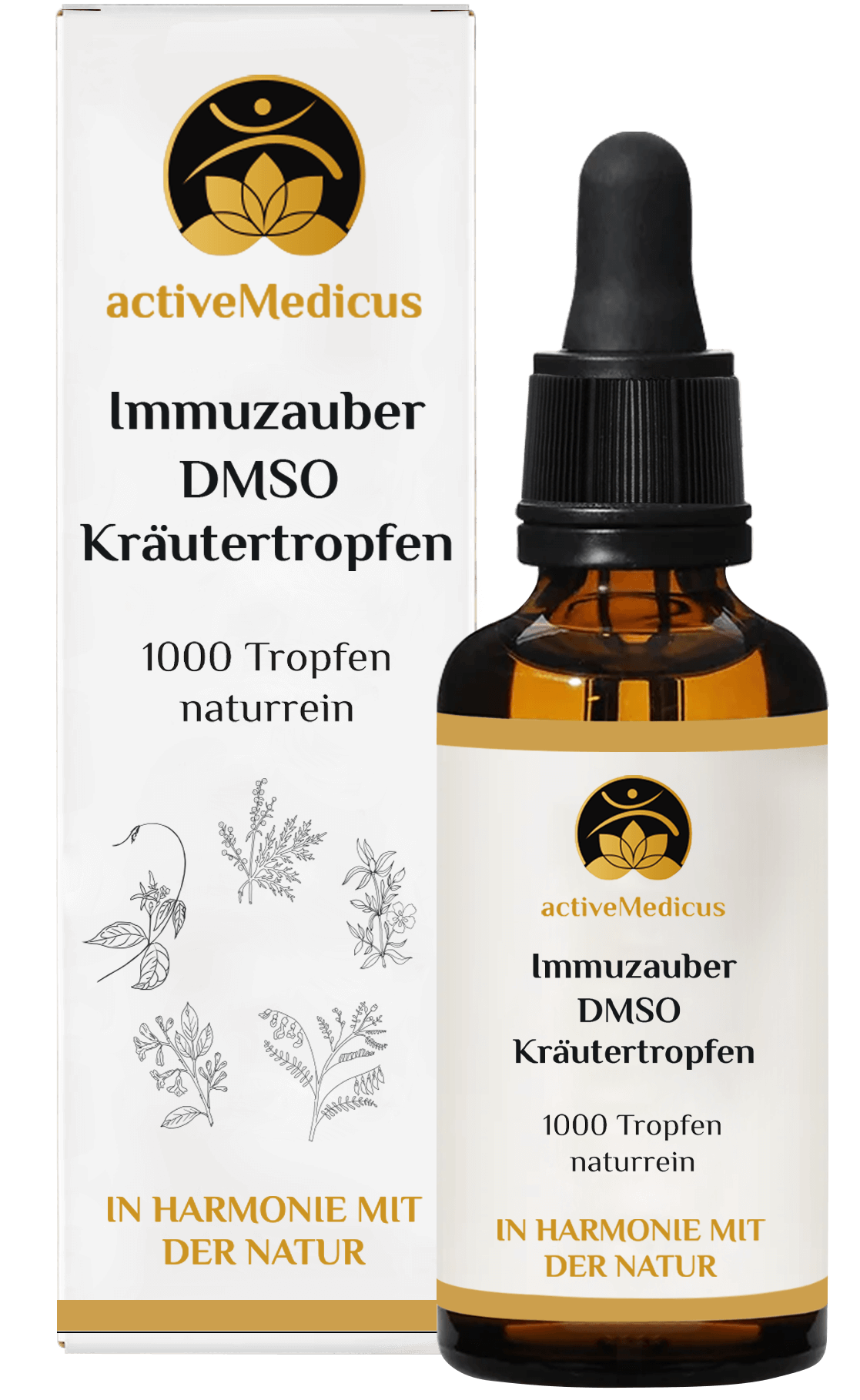 ImmuZauber DMSO Kräutertropfen (50 ml, 1000 Tropfen)