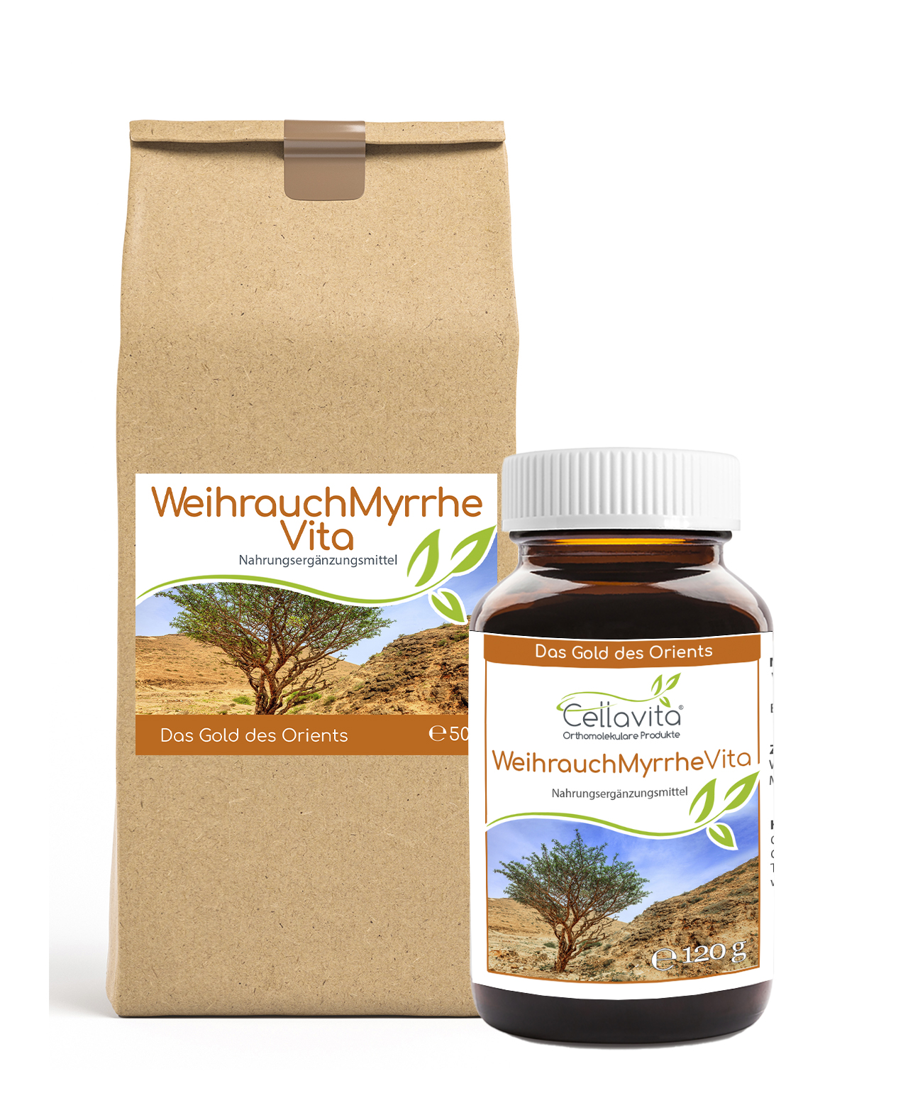 Weihrauch (Boswellia serrata) Myrrhe Pulver