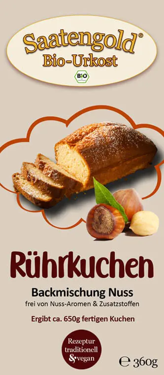 Nusskuchen Backmischung (Bio) Ur-Dinkel hell 360g