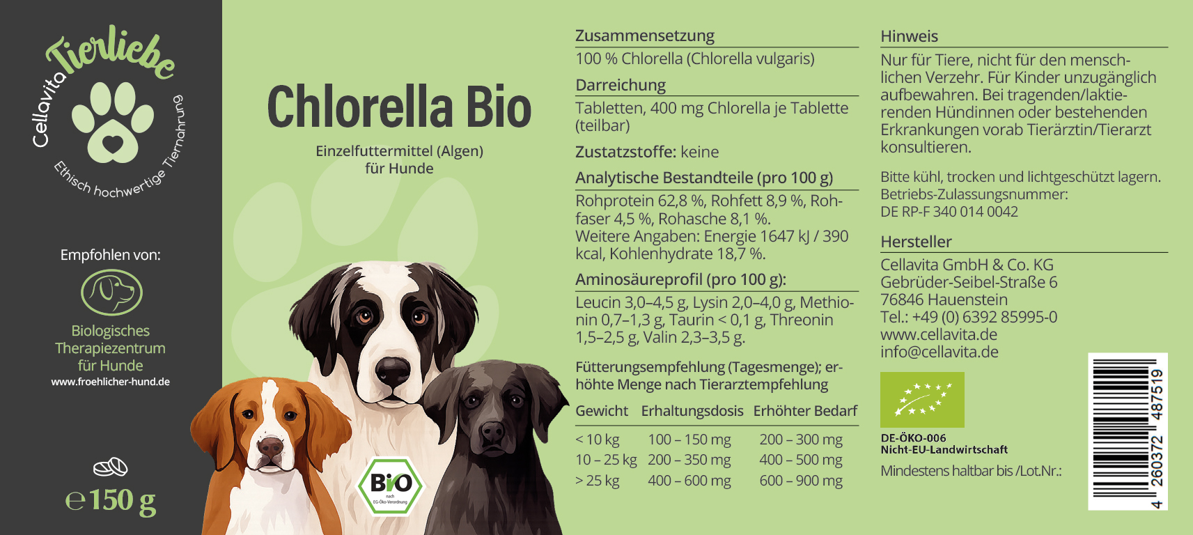 Chlorella für Hunde