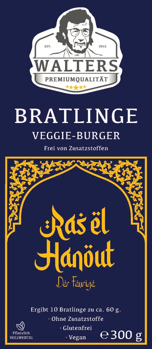 Bratlinge - Veggieburger "Ras-el-Hanout" für 10  Bratlinge