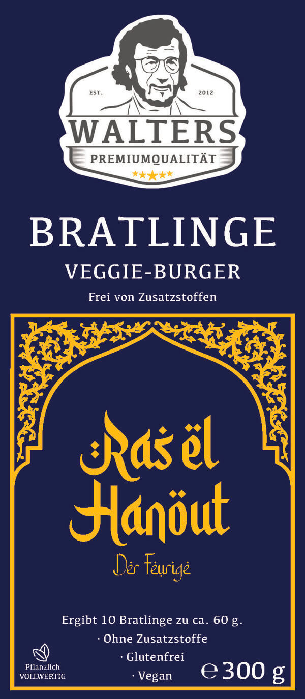 Bratlinge - Veggieburger "Ras-el-Hanout" für 10  Bratlinge