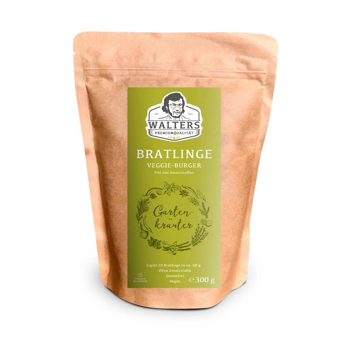 Bratlinge - Veggieburger "Gartenkräuter" für 10 Bratlinge