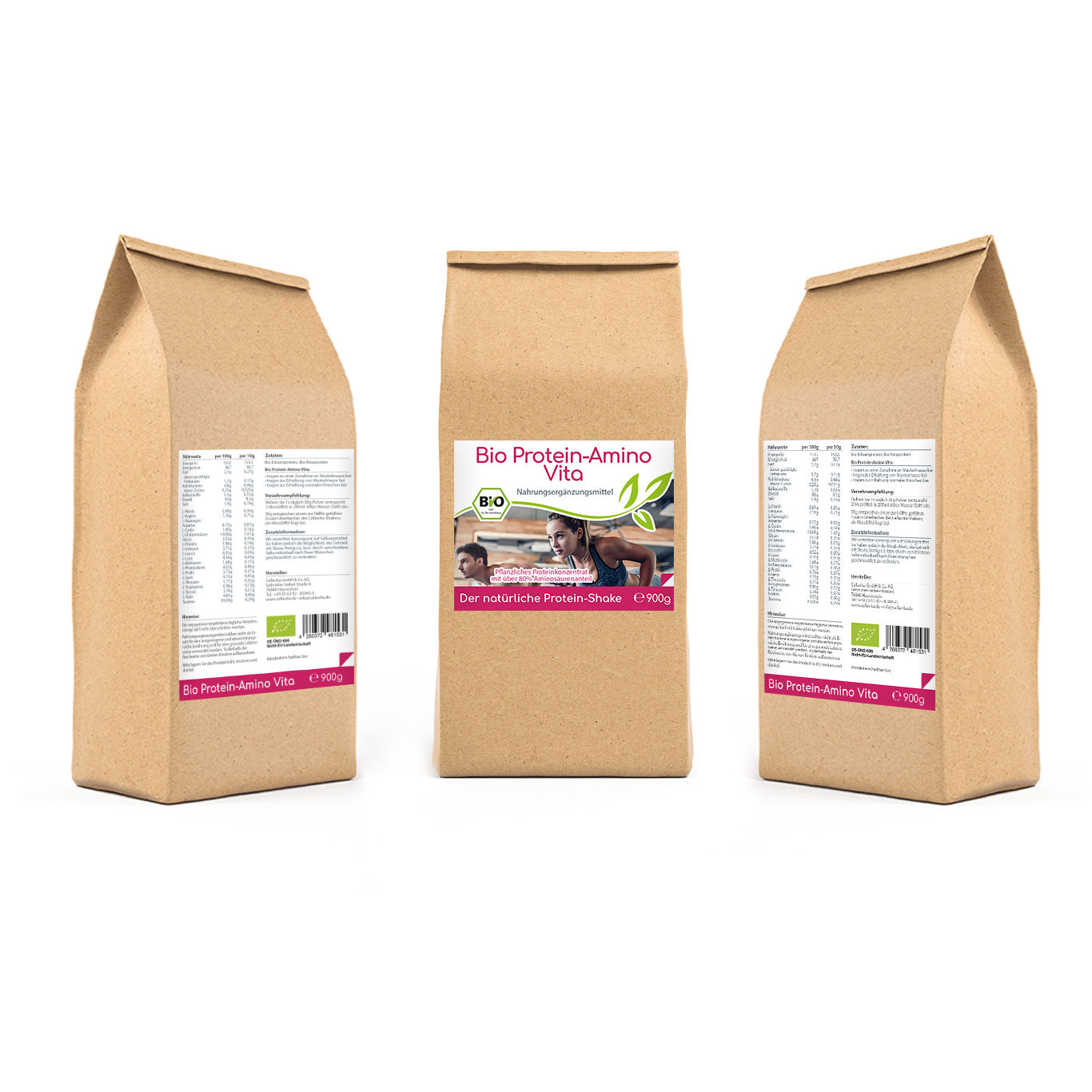 Bio Protein-Amino Vita - 30 Portionen - 900g Vorratsbeutel