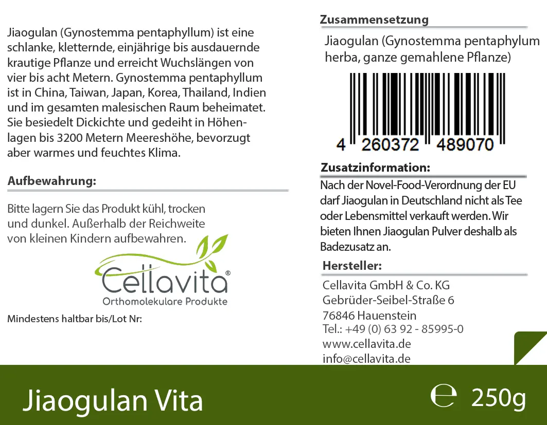 Jiaogulan Vita Pulver