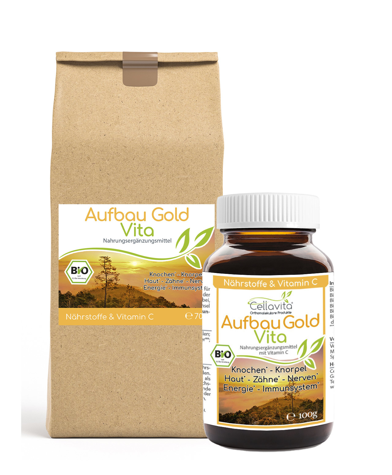 Aufbau-Gold Vita (Bio) Knochen Haut Zähne 