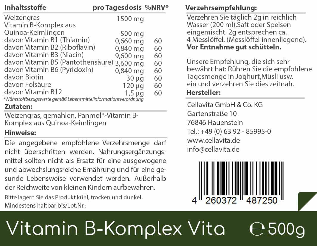 Vitamin B-Komplex Vita 