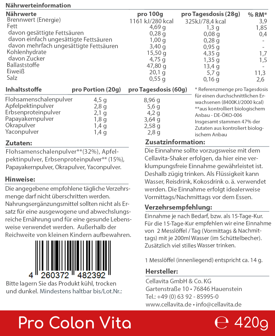Pro Colon Vita - "Lebenszentrum Darm" 