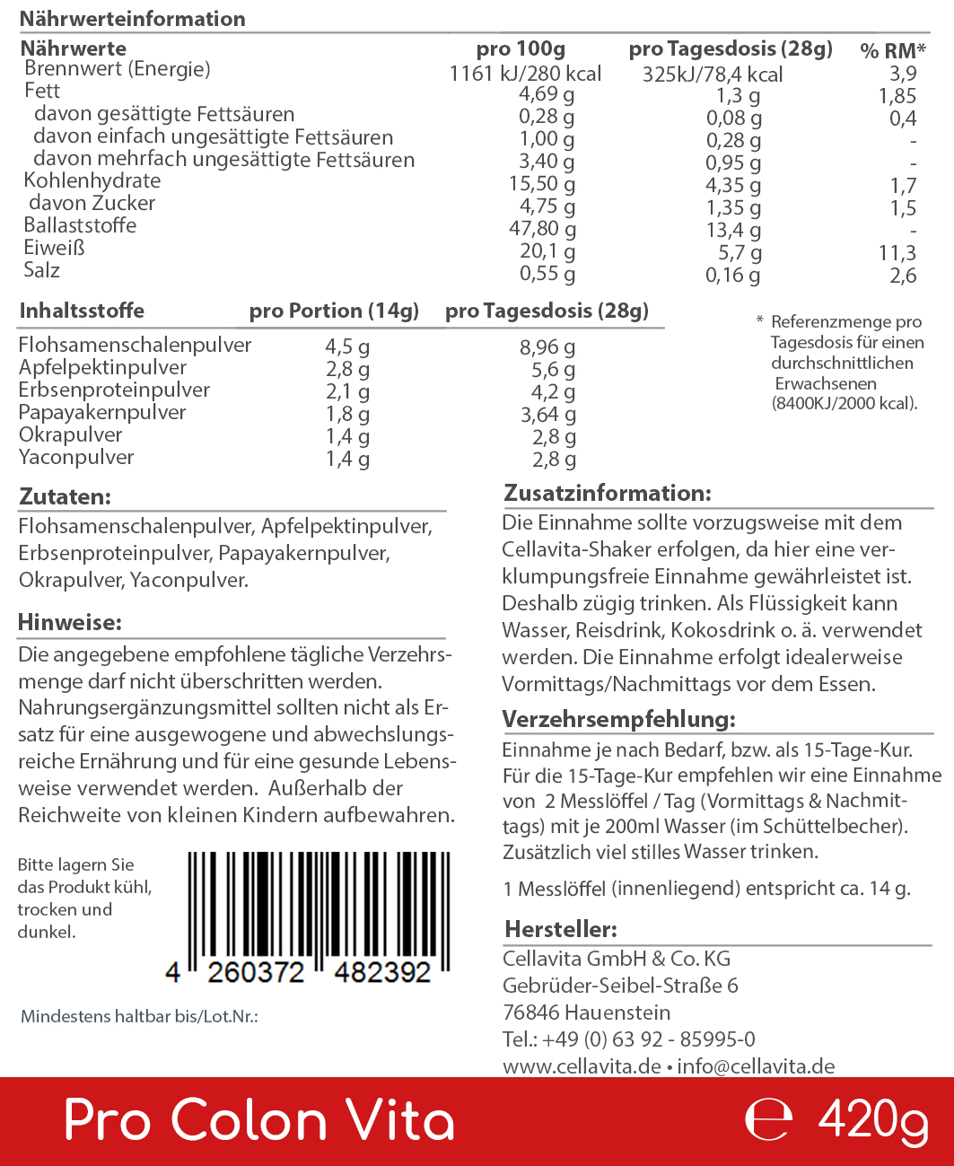 Pro Colon Vita - "Lebenszentrum Darm" 