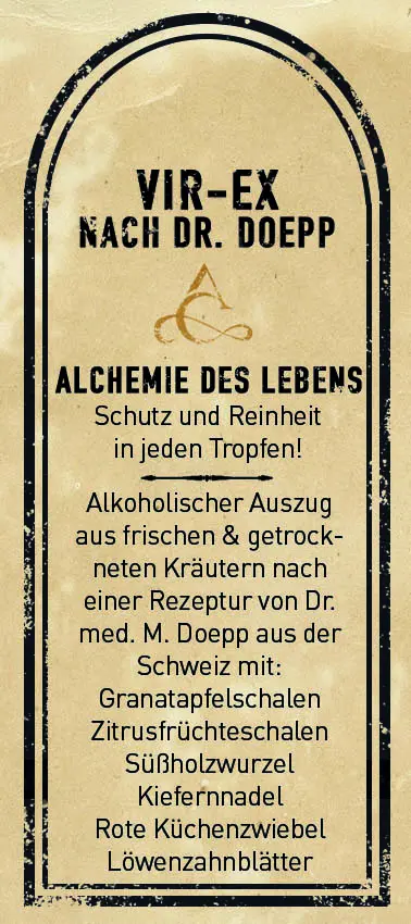 Vir-Ex – Tinktur aus 6 ausgewählten Käuter-Extrakten