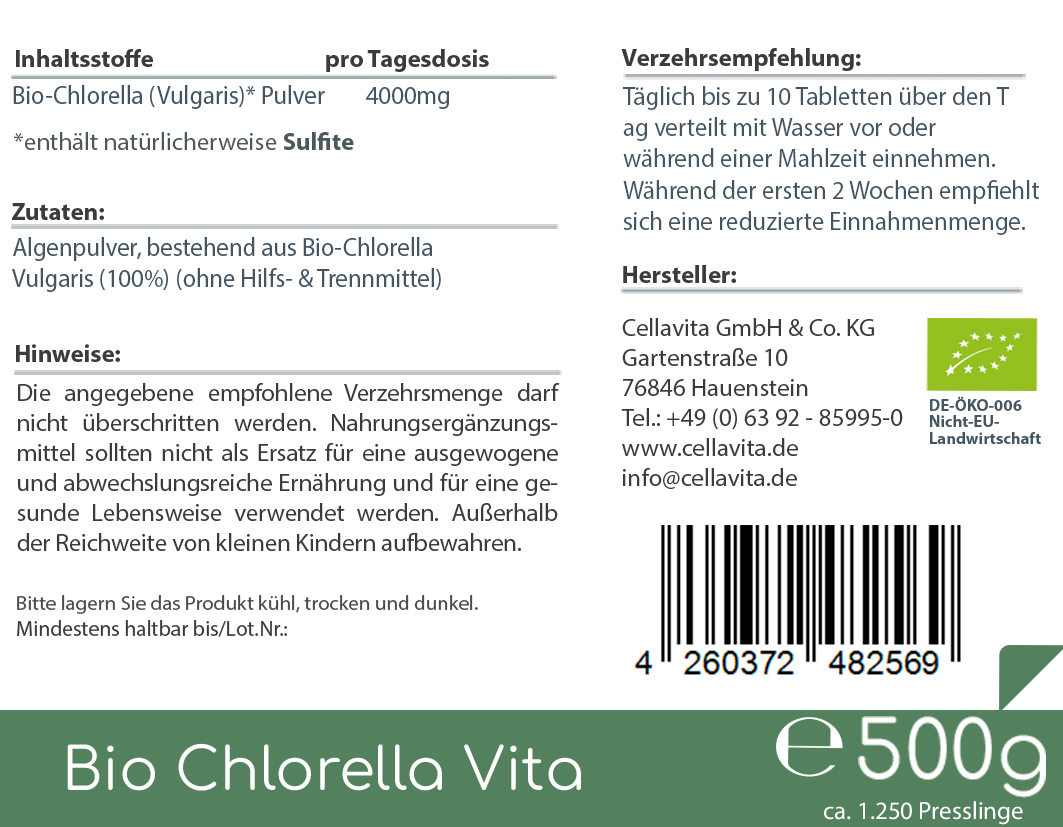 Bio Chlorella Vita Bio Chlorella Vita