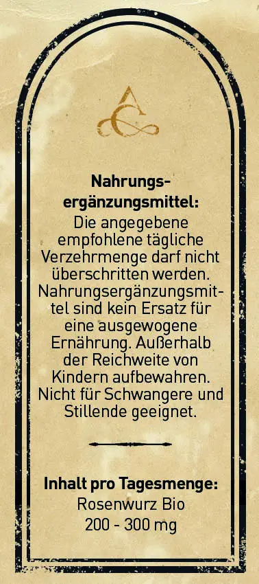 Aurora Vitalis – Tinktur aus Rosenwurz-Extrakt