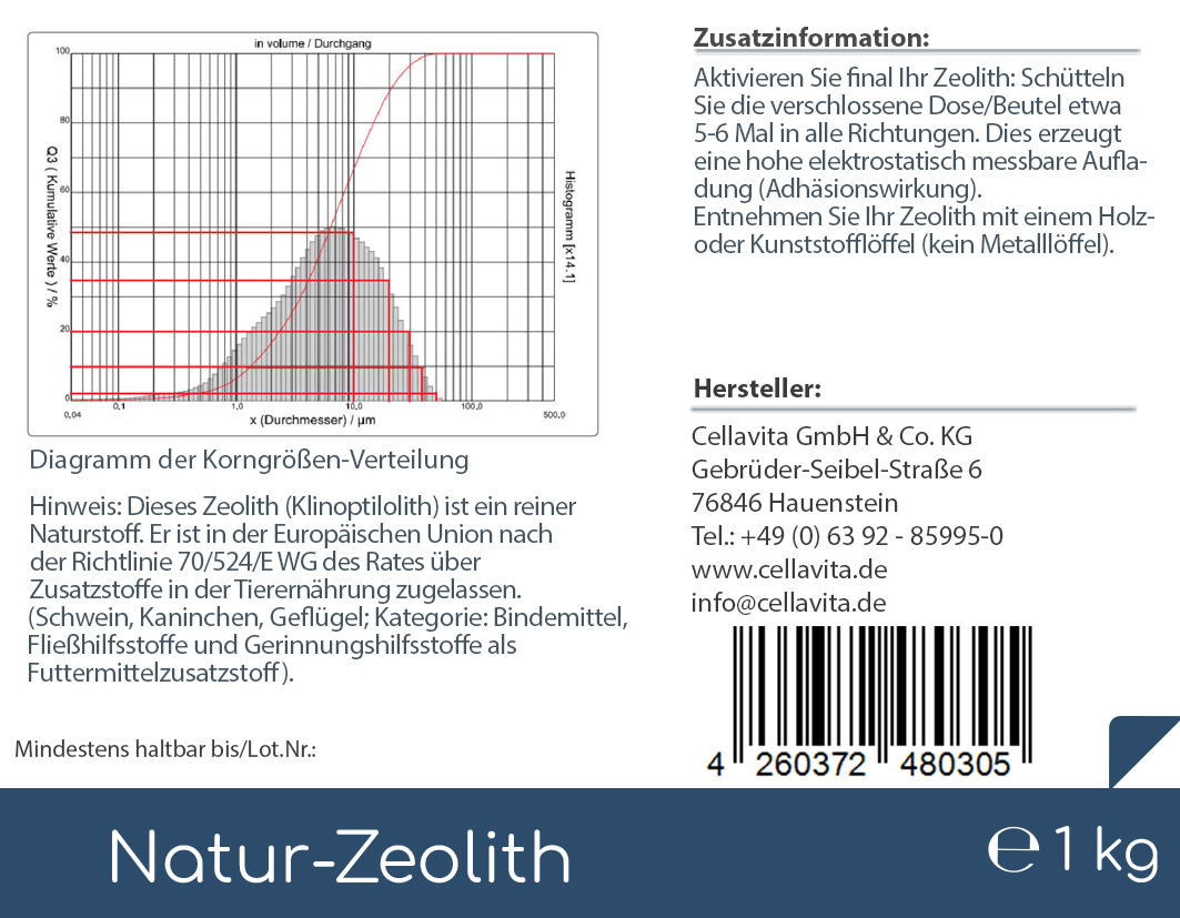 Natur-Zeolith (100%) - Klinoptilolith 