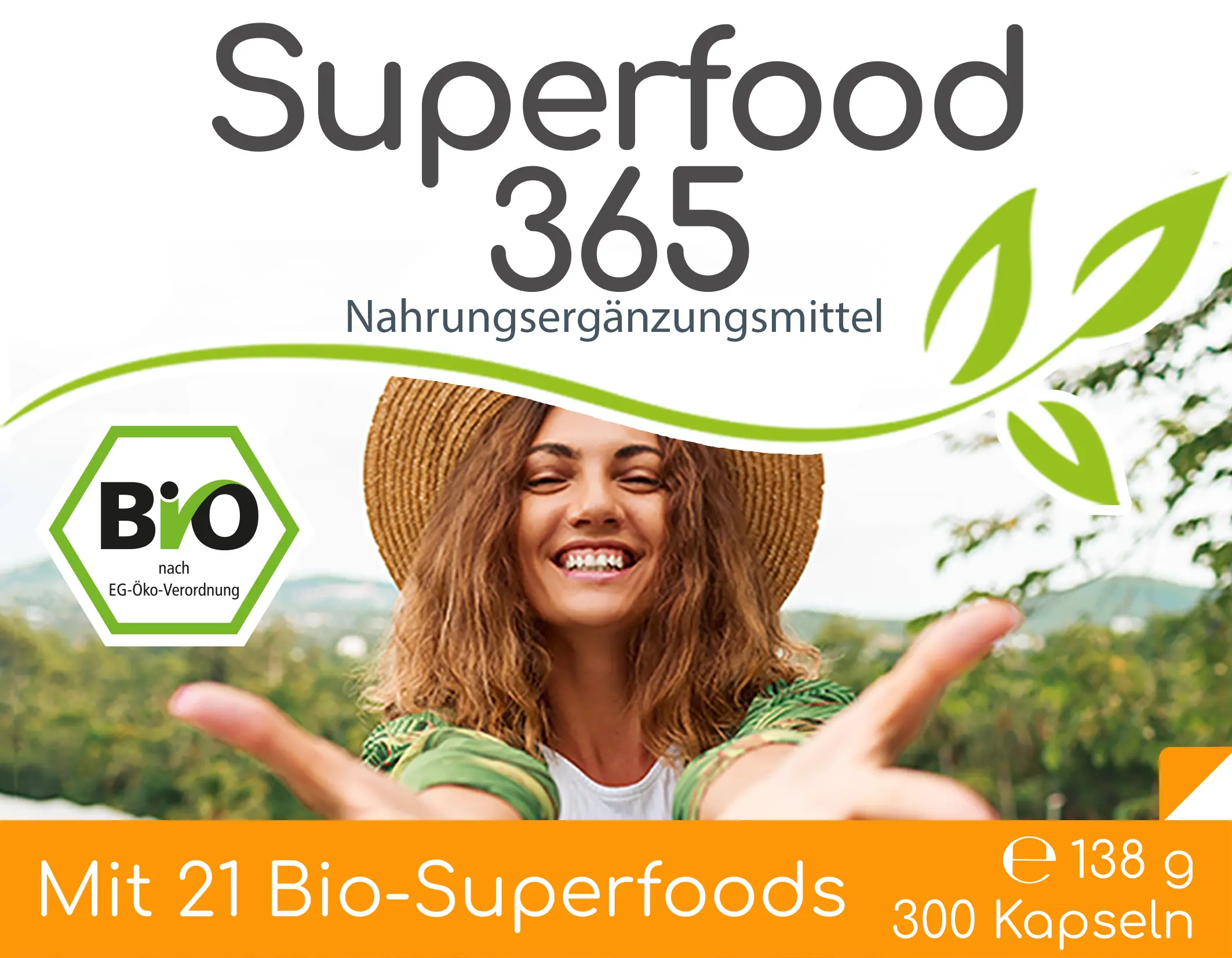 Superfood 365 Bio Kapseln- mit 21 Bio-Superfoods