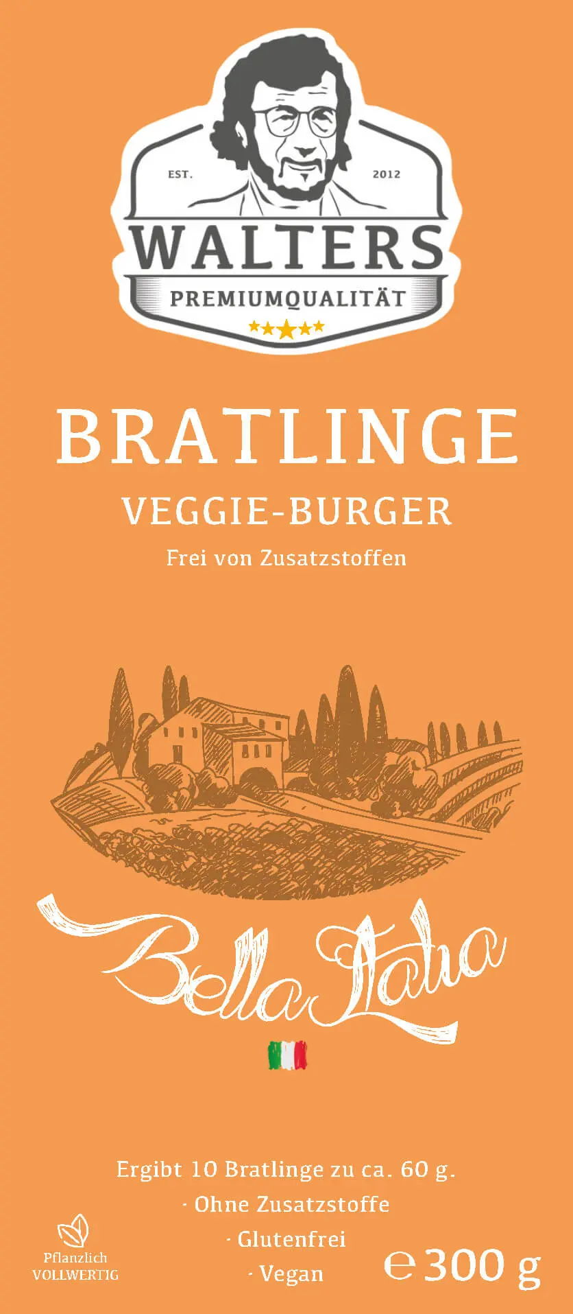 Bratlinge - Veggieburger "Italiano" für 10 Bratlinge