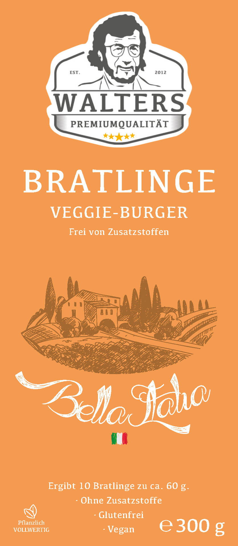 Bratlinge - Veggieburger "Italiano" für 10 Bratlinge