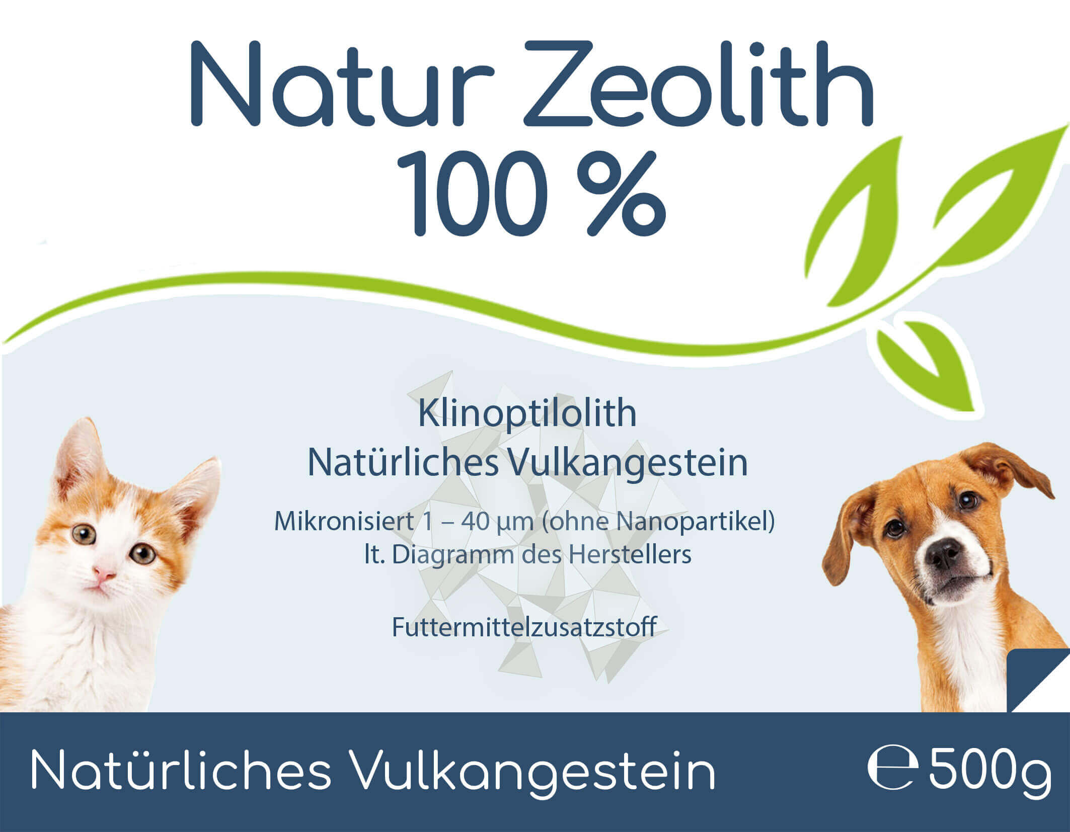 Zeolith  für Hunde, Katzen & Pferde 