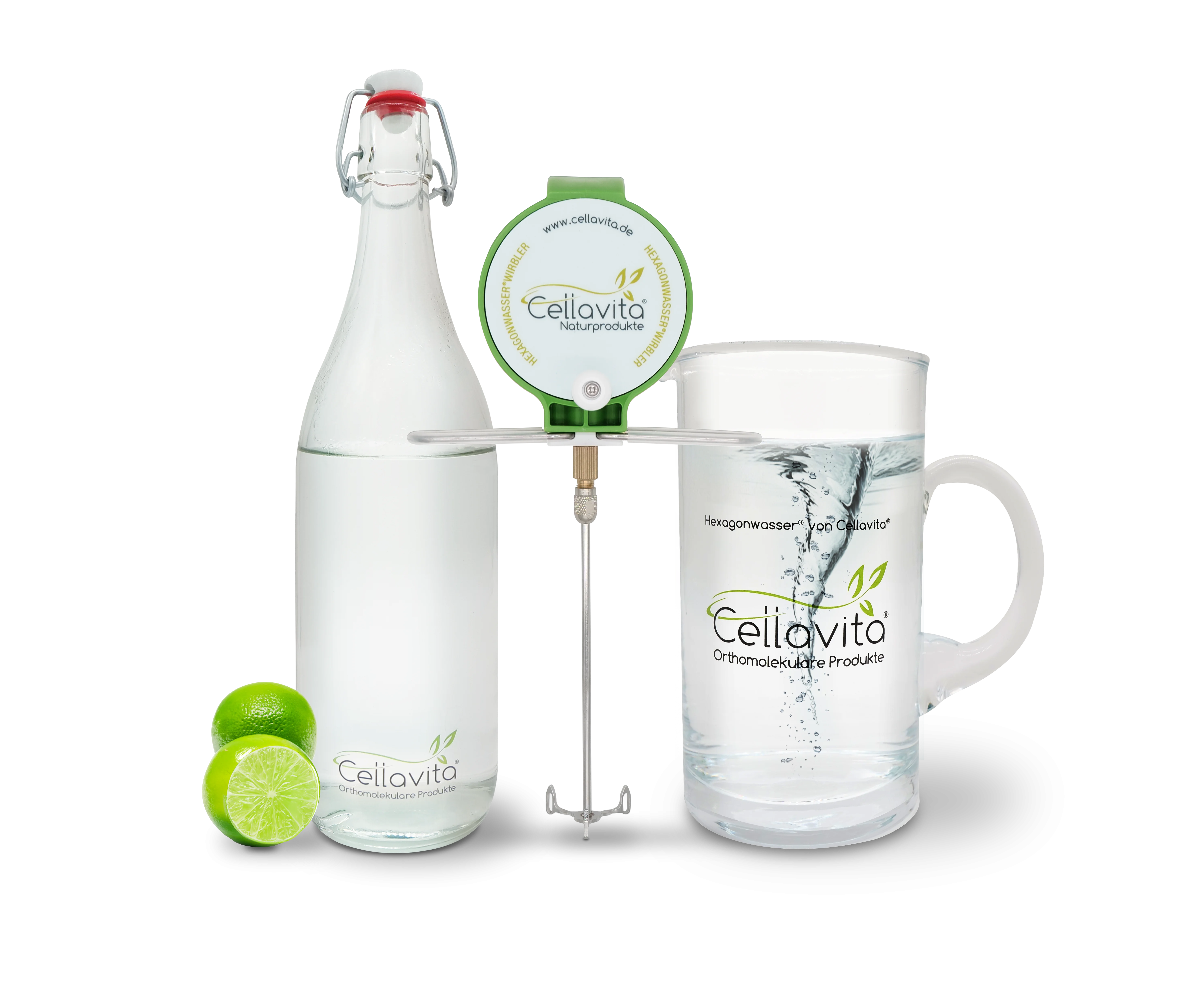 Hexagonwasser®-Wirbler Set (Hand)