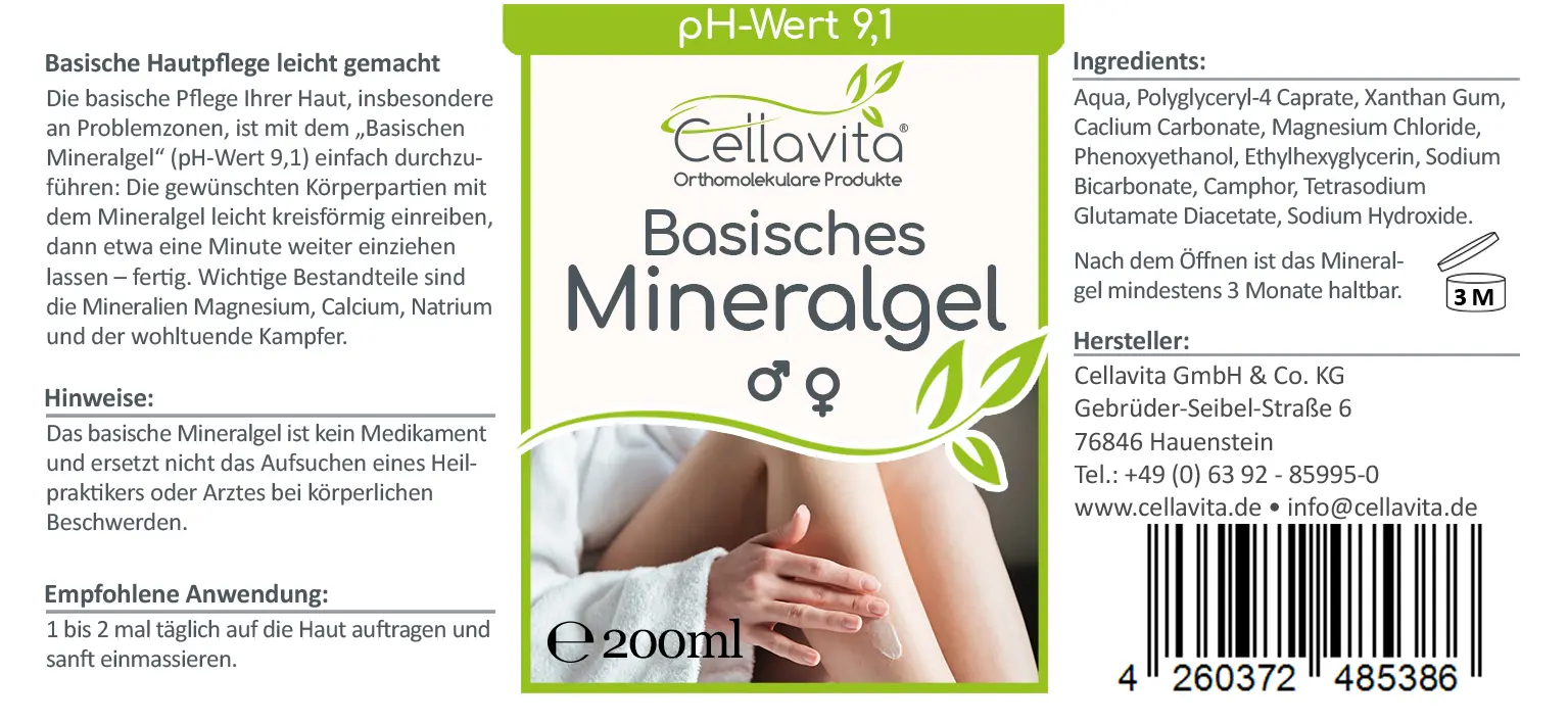 Basisches Mineralgel Vorteilspaket 5 x 200ml