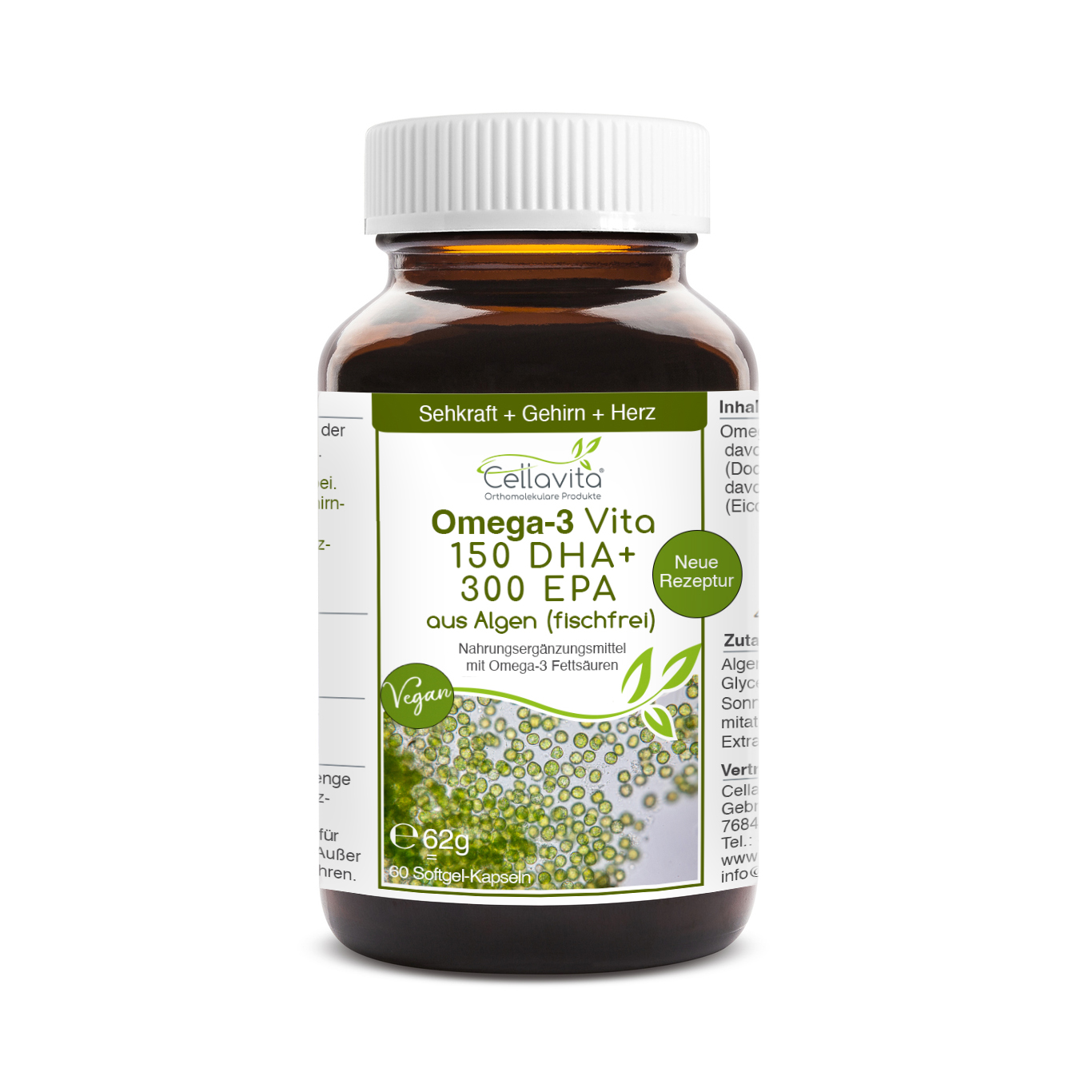 Omega-3 Vita DHA-EPA Kapseln (fischfrei) 60 Kapseln
