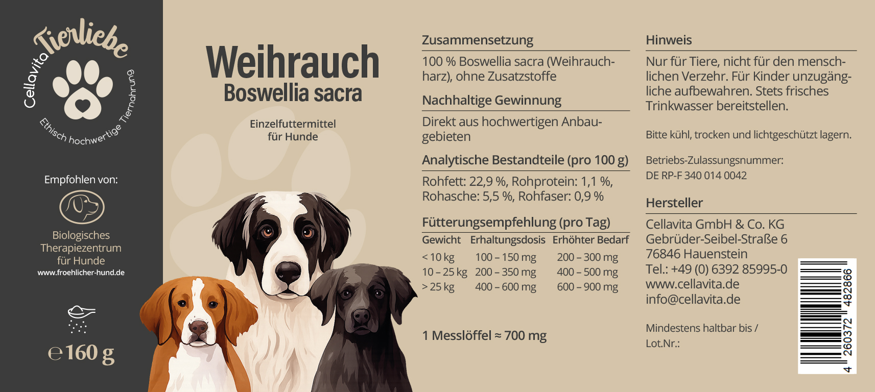 Weihrauch für Hunde