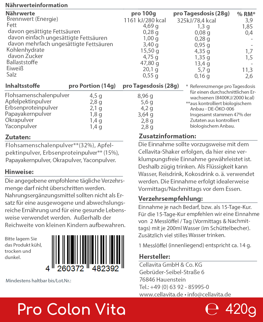 Pro Colon Vita - "Lebenszentrum Darm" 