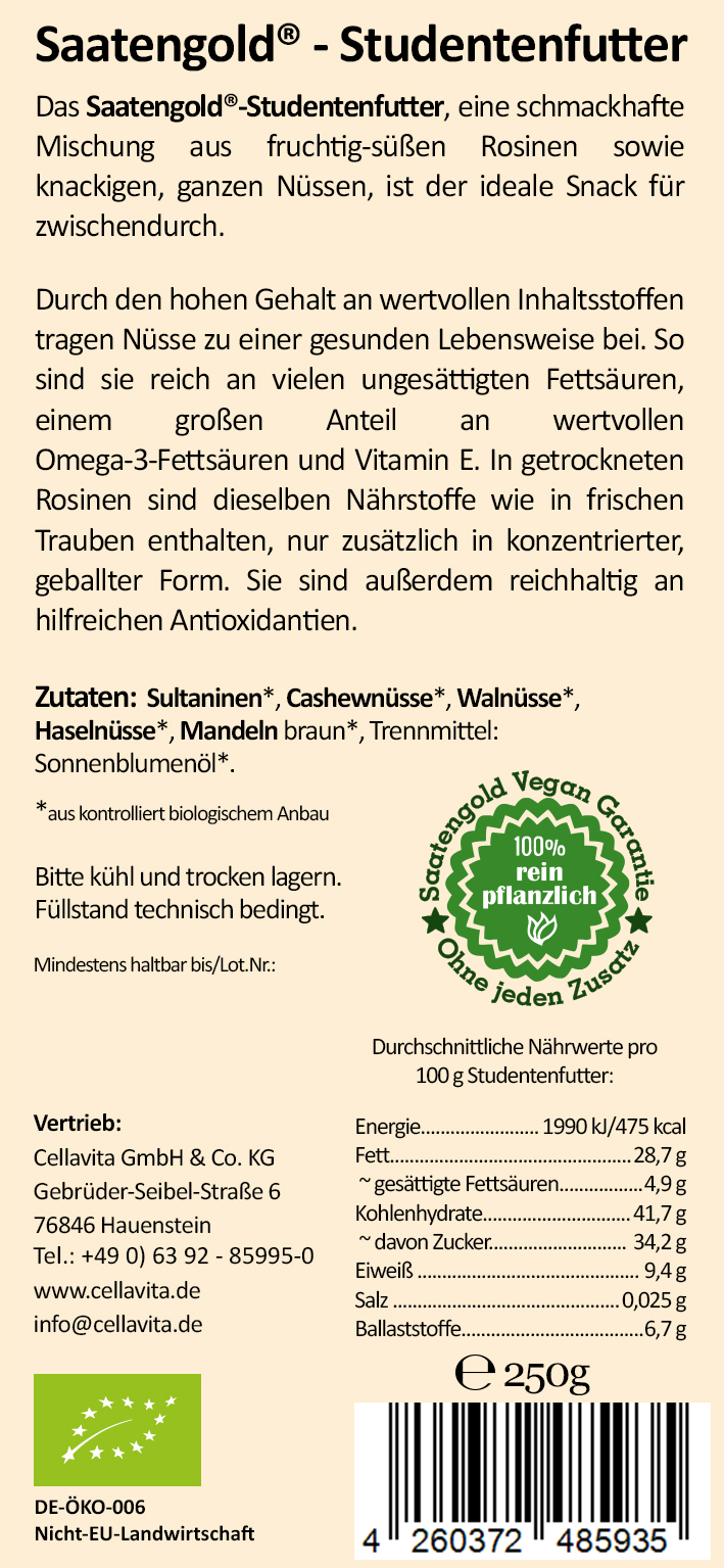 Bio-Studentenfutter 250g