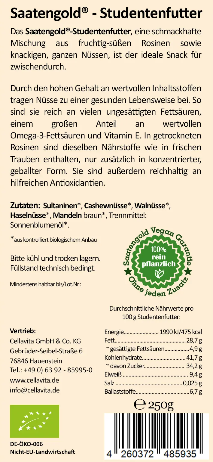 Bio-Studentenfutter 250g