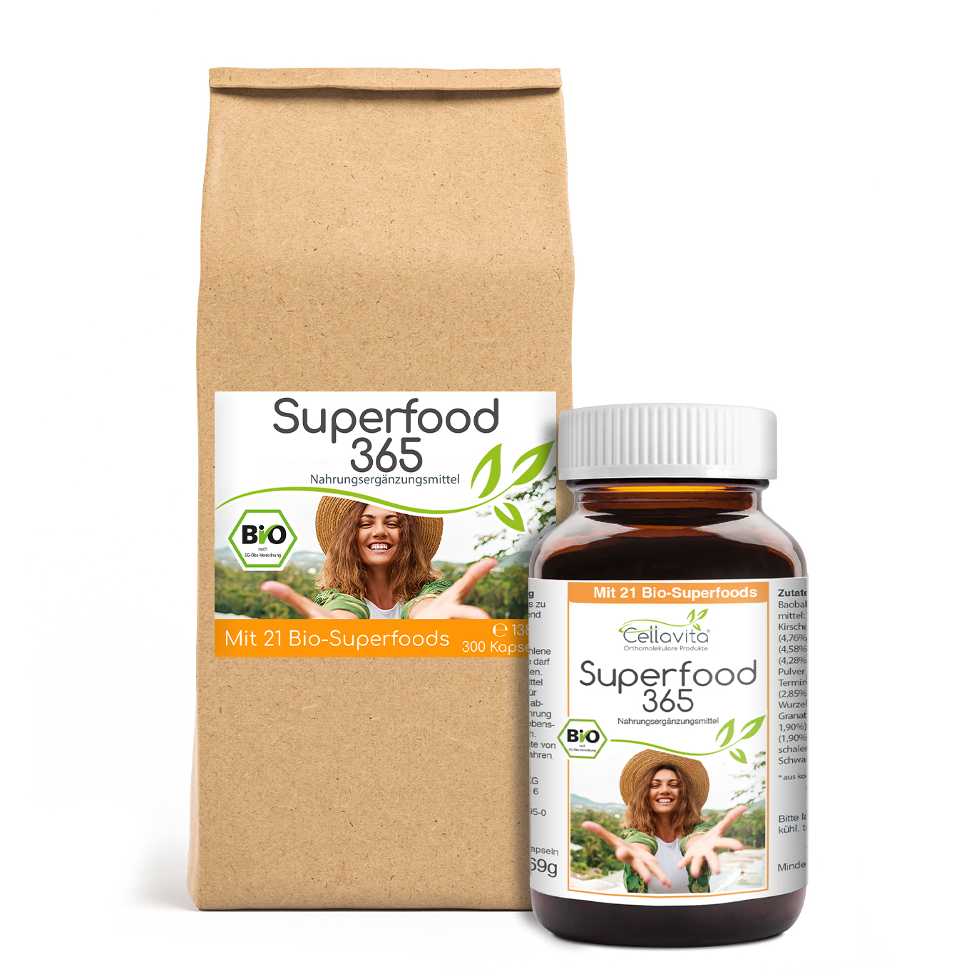 Superfood 365 Bio Kapseln- mit 21 Bio-Superfoods