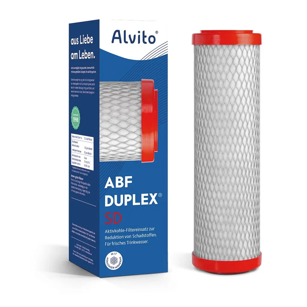 Alvito Filterkartusche Aktivkohlefilter ABF Duplex® SD "rot"