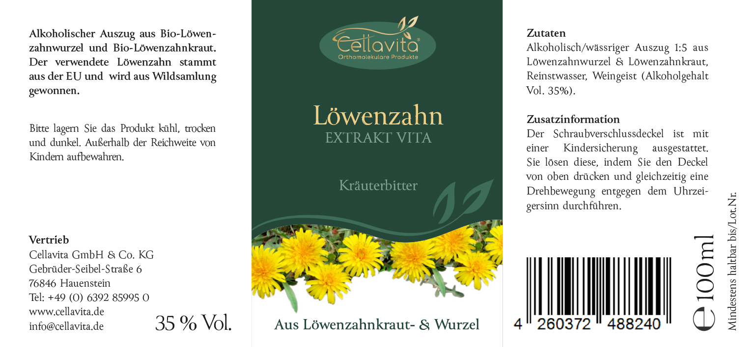 Löwenzahn-Extrakt Tinktur 