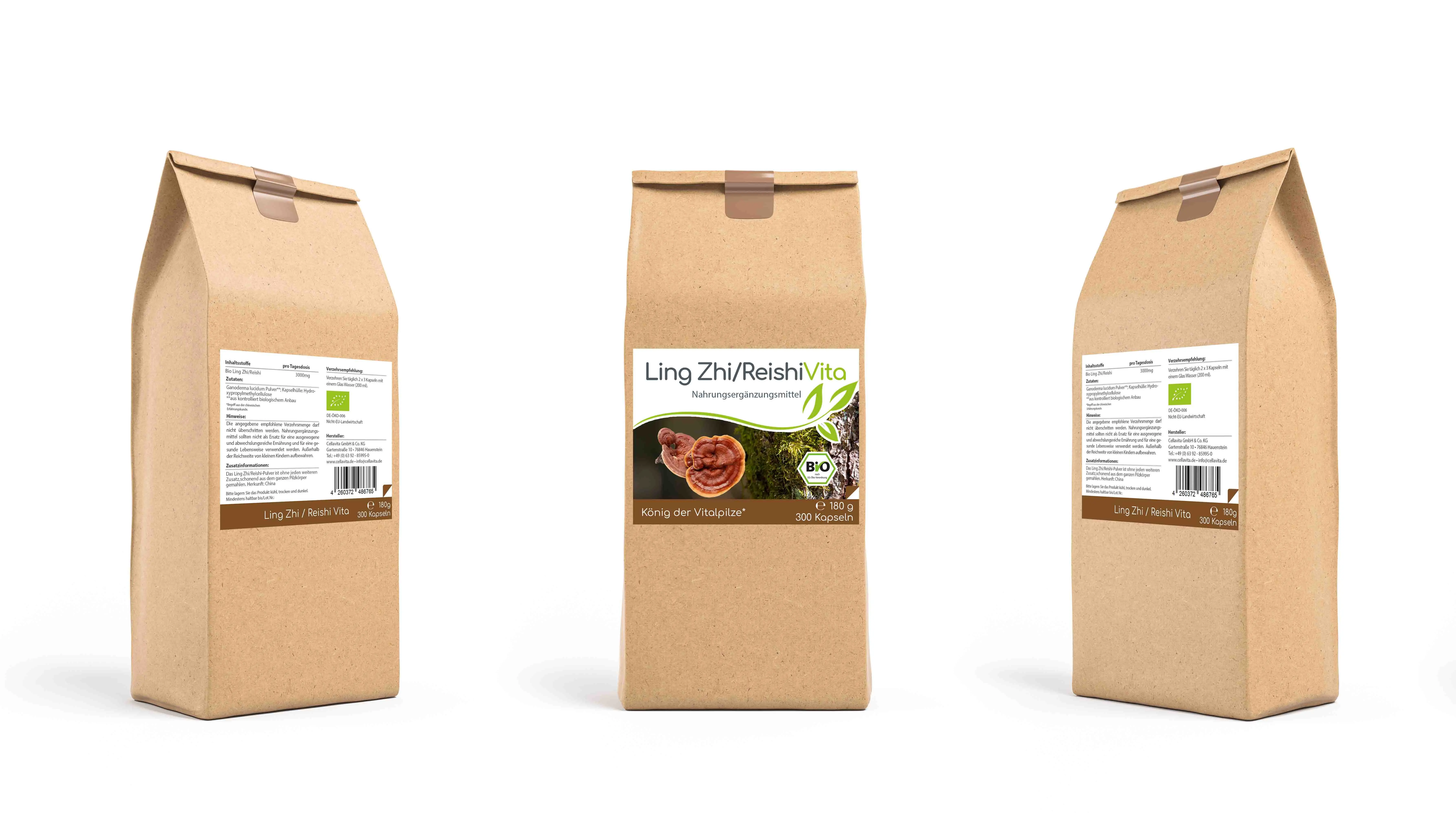 Bio-Ling Zhi / Reishi Vita  "Glänzender Lackporling" Kapseln