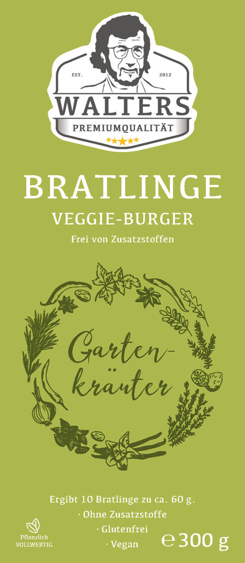 bratlinge_gartenkrauter_final Bratlinge - Veggieburger "Gartenkräuter" für 10 Bratlinge