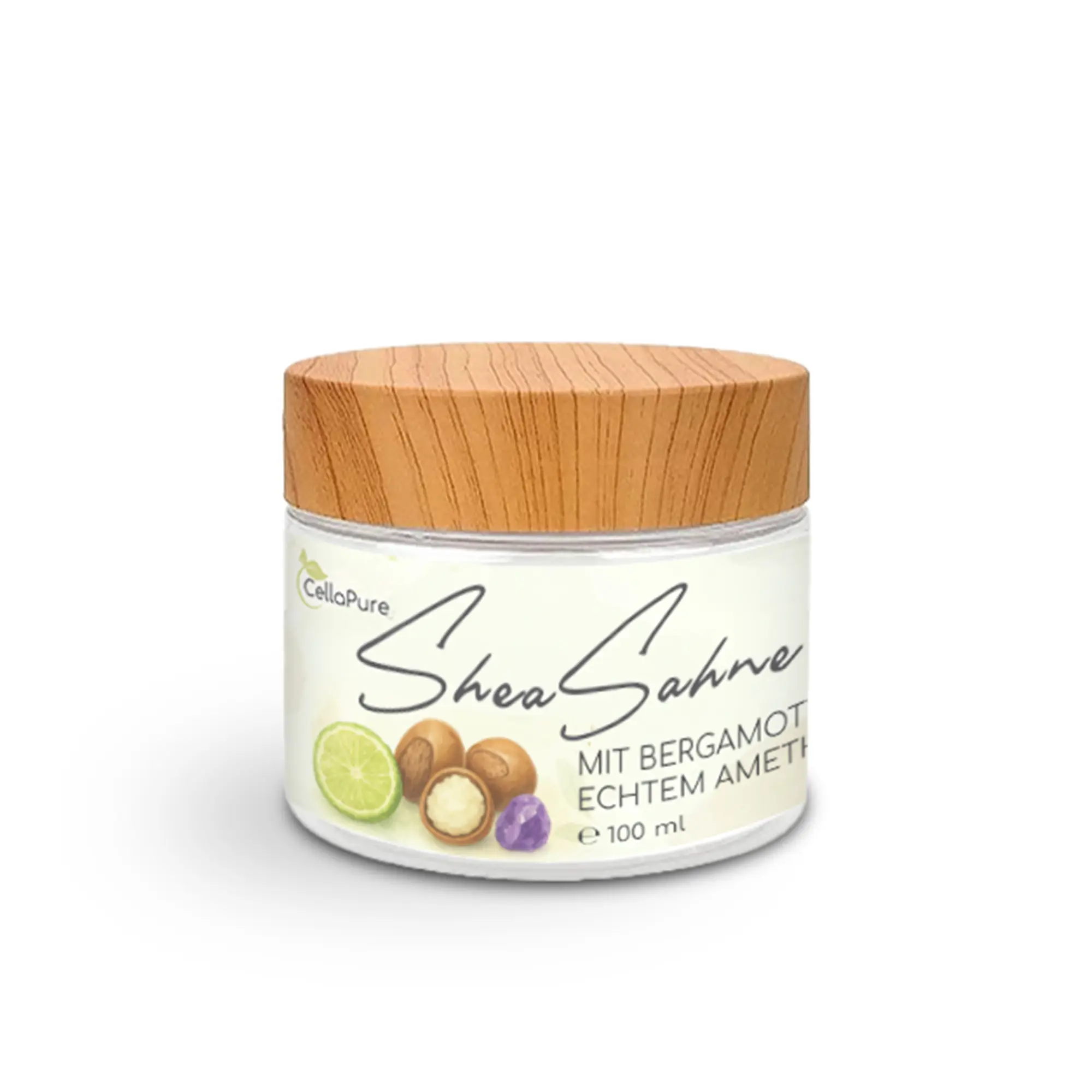 Shea Sahne mit Bergamotte & echtem Amethyst