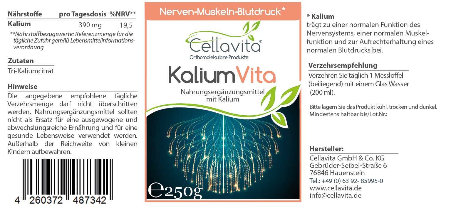 Kalium Vita Pulver (Nerven-Muskeln-Blutdruck)  