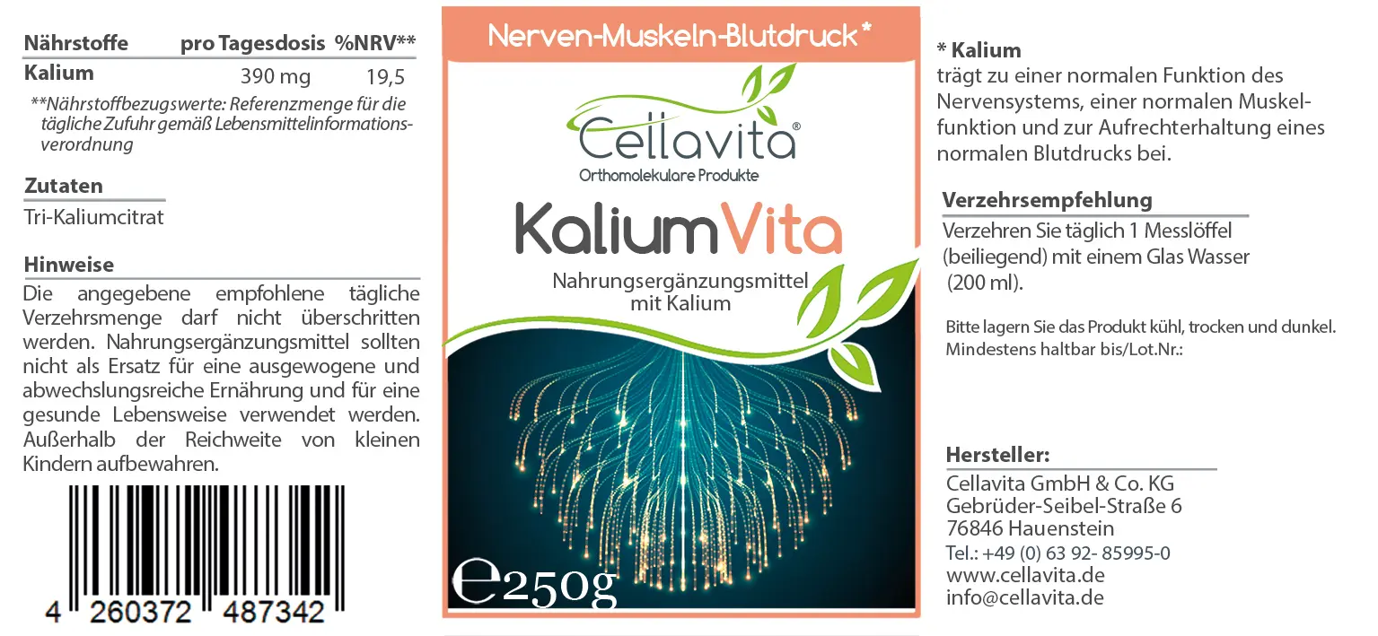 Kalium Vita Pulver (Nerven-Muskeln-Blutdruck)  