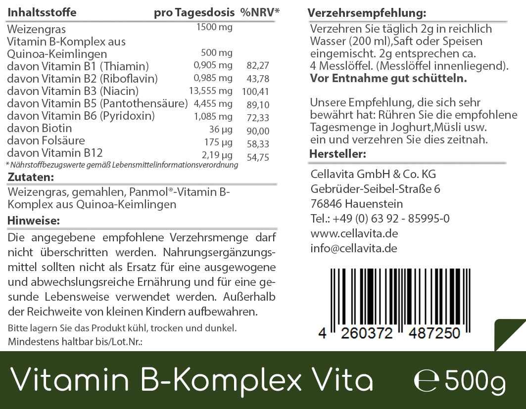 Vitamin B-Komplex Vita 