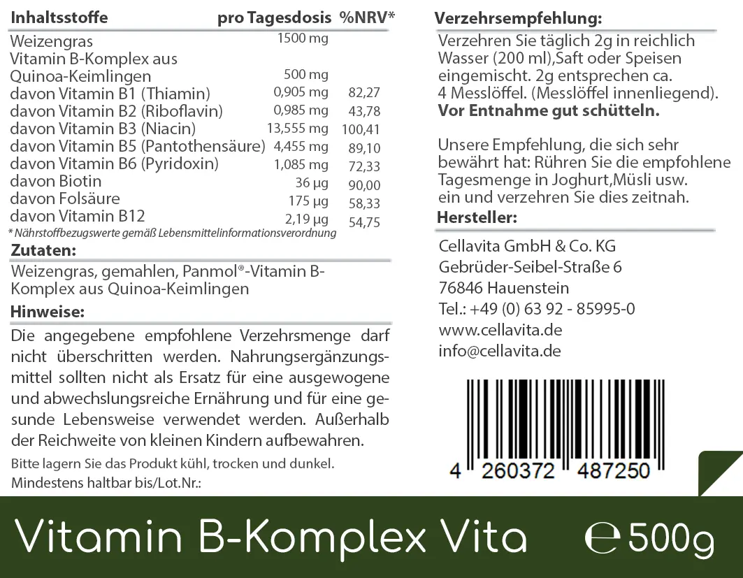 Vitamin B-Komplex Vita 