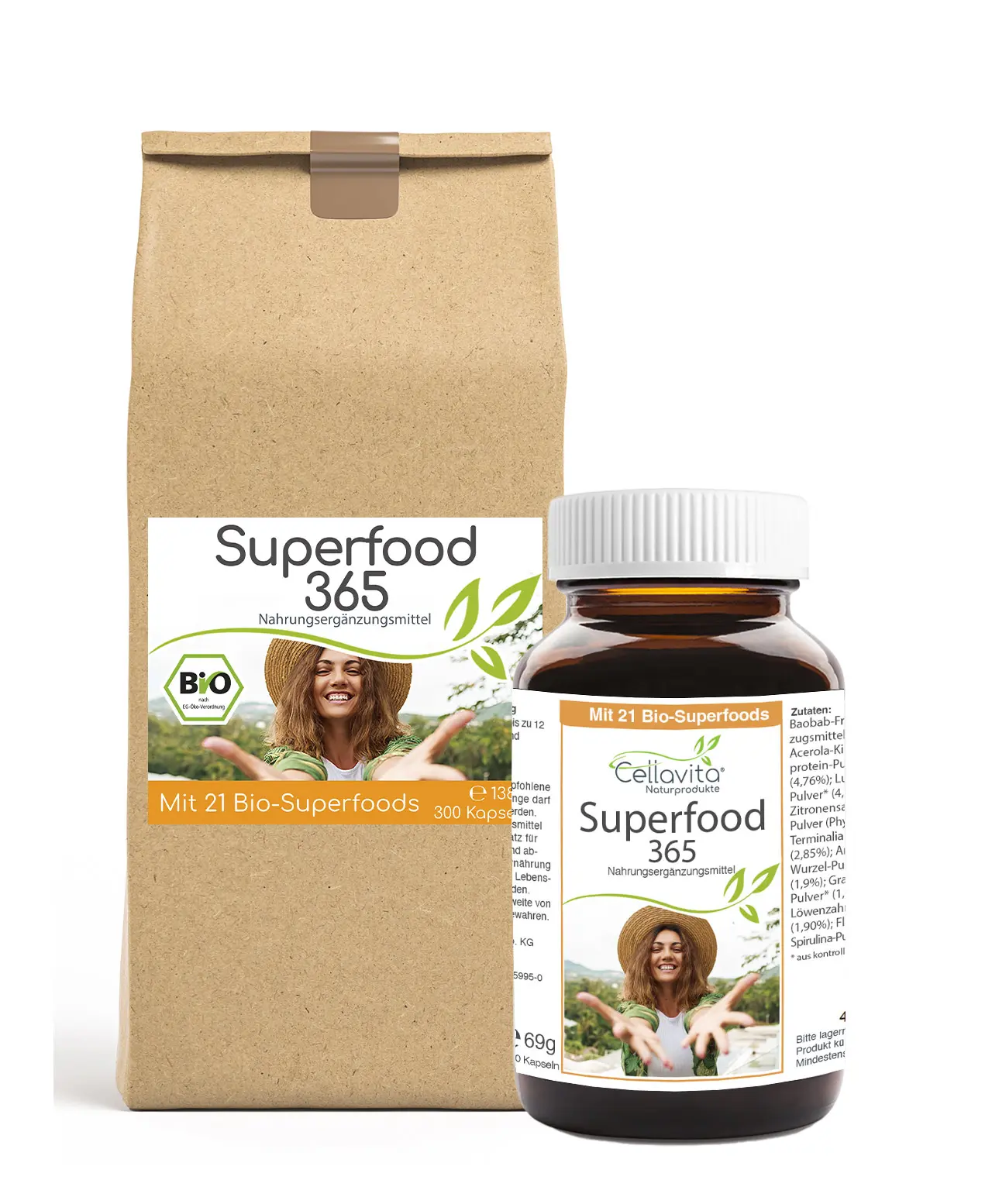 Superfood 365 Bio Kapseln- mit 21 Bio-Superfoods