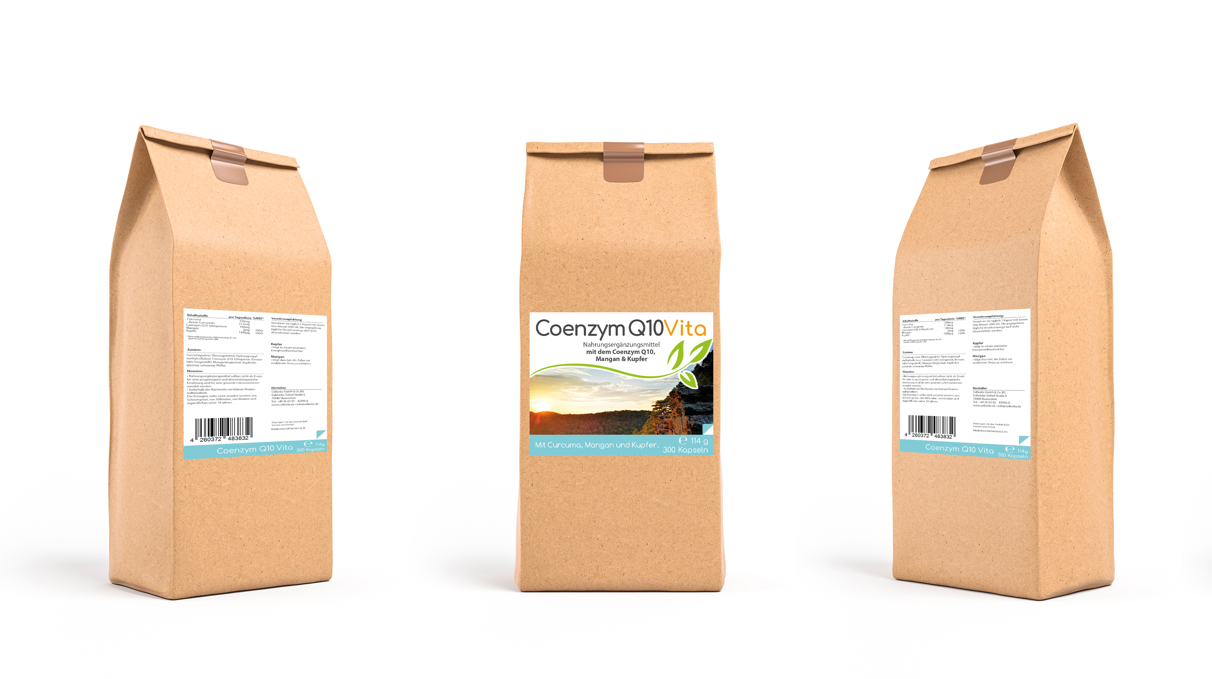 Coenzym Q10 Vita | (Mit Kurkuma + Mangan + Kupfer)